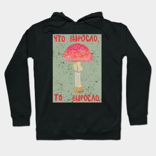 Fly agaric mushroom "Что выросло, то выросло" Hoodie